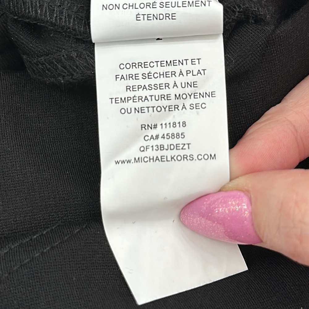 MICHAEL MICHAEL KORS Black Trouser Leggings Size Small - Picture 13 of 13